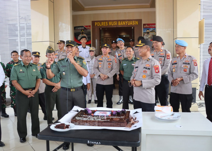 Mapolres Muba 'Didatangi' Puluhan Anggota Kodim 0401/Muba, Ternyata Ini Penyebabnya