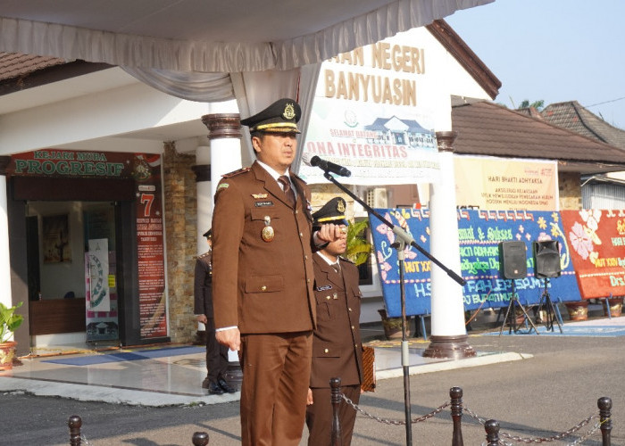 Berlangsung Khidmat, Kejaksaan Negeri Muba Gelar Upacara Hari Bhakti Adhyaksa ke-64