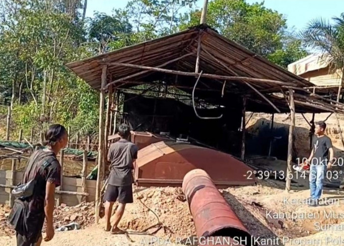 Lokasi Penyulingan Minyak di Sanga Desa Kembali Dibongkar