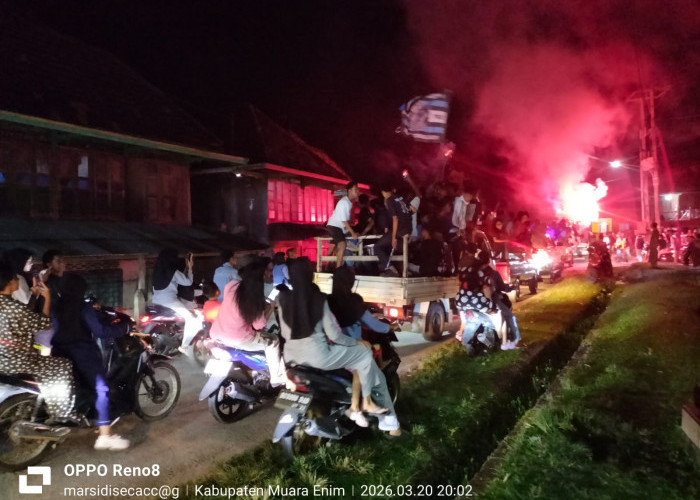 Takbir Bergema dari Desa ke Kota, Pawai Tambangan Kelekar Jadi Simbol Semangat Perubahan