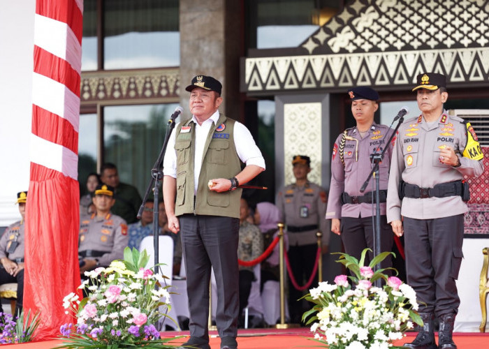Pimpin Apel Operasi Lilin Musi 2025, Herman Deru Tegaskan Prioritas Keamanan Nataru di Sumsel