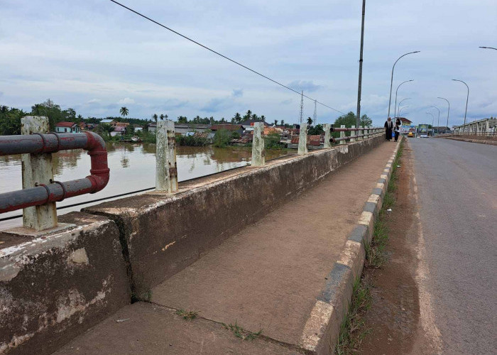 Miris, Pipa Sandar Jembatan Sungai Lilin Banyak Hilang
