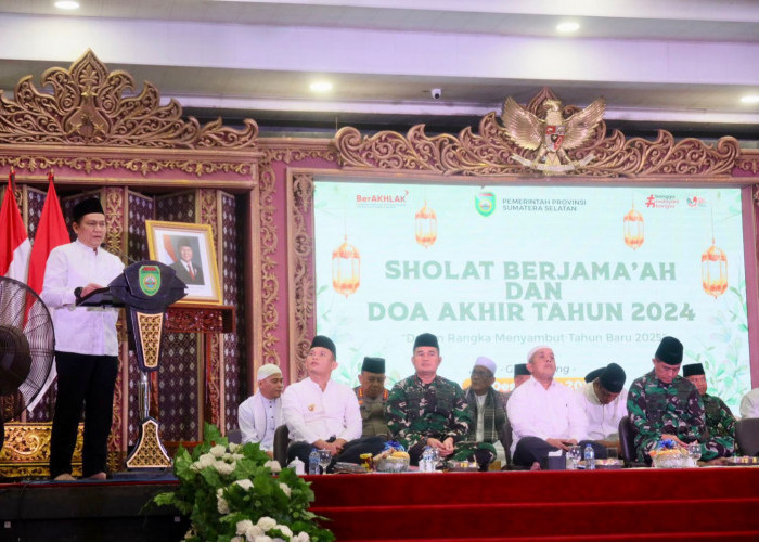 Pj Gubernur Elen Setiadi  Gelar Sholat  dan Doa Bersama Forkopimda Sambut Pergantian Tahun 2025