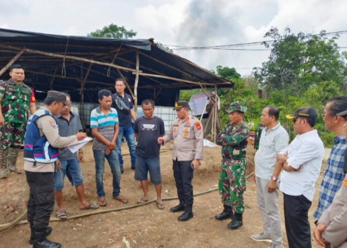 Mendadak! Polsek Sanga Desa Bersama Forkopimcam, Sambangi Tambang Minyak dan Tempat Penyulingan Ilegal 