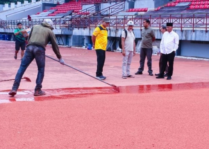 Jadi Tuan Rumah Porprov 2025, Stadion Serasan Sekate Kota Sekayu Direhap, Begini Progresnya