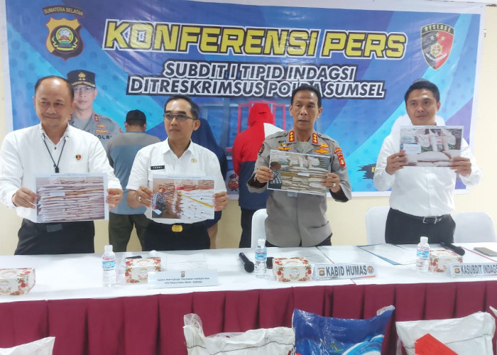 Polda Sumsel Sita Puluhan Ton Pupuk Non Subsidi, Dari Banyuasin dan Sungai Lilin