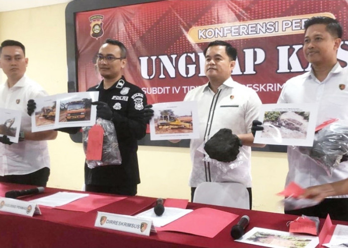Polda Sumsel Tutup Tambang Batu Bara Ilegal di Muba, Alat Berat dan Truk Tronton Diamankan