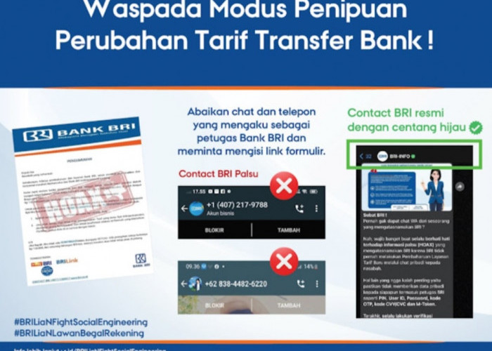 Beredar Link Palsu Kenaikan Tarif Transaksi, Nasabah Bank Diimbau Waspada dan Terapkan Langkah Ini