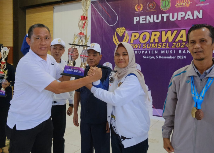 Sukses Menjadi Tuan Rumah, PWI Muba Raih Juara Umum Porwada Sumsel 2024