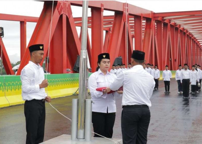 HK Gelar Upacara Di Atas Jembatan Sei Wampu, Jembatan Rangka Baja Terpanjang di Tol Indonesia