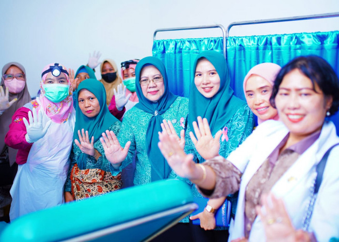 Peringati Hari Kanker Sedunia, TP PKK Muba Gelar IVA Test dan KB Gratis 