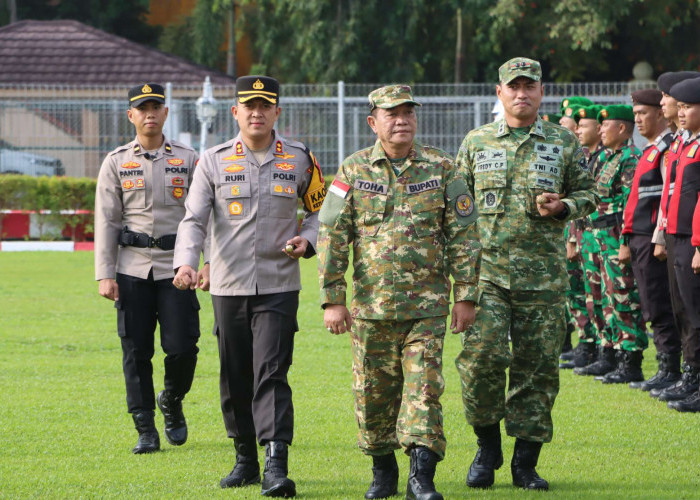 223 Personel Gabungan Siap Amankan Mudik Lebaran di Muba, Lima Pos Pengamanan Disiagakan