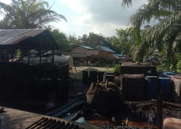 Lokasi Masakan Minyak di Wilayah Muratara Dibongkar, Sesuai Intruksi Kapolda Sumsel