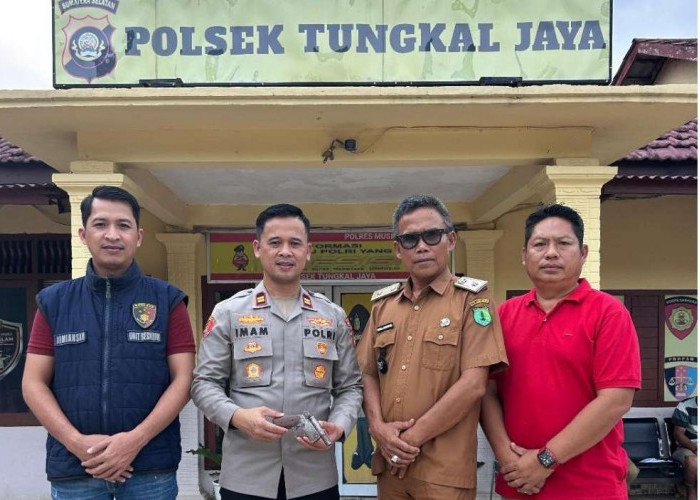 Warga Muba Serahkan Senpi Rakitan Ilegal, Polisi Apresiasi Kesadaran Jaga Keamanan
