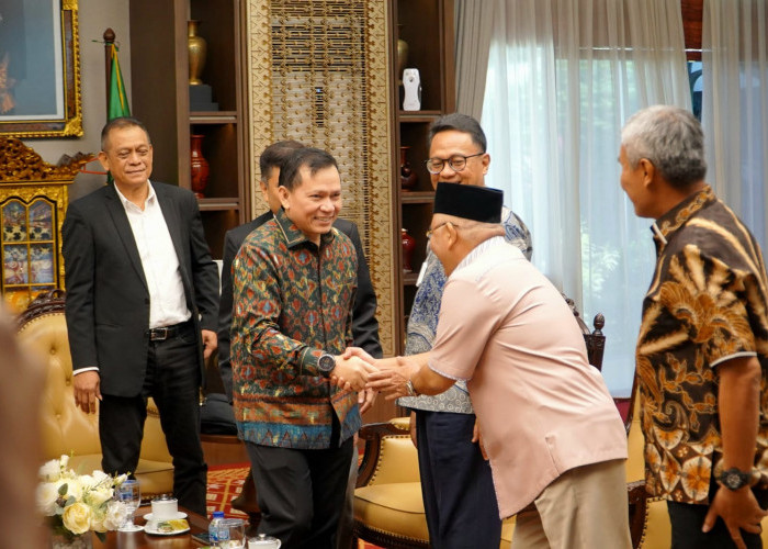 Bahas Kelanjutan Pembangunan Masjid Sriwijaya, Pj Gubernur Sumsel Elen Setiadi Terima Audiensi PT Yodya Karya 