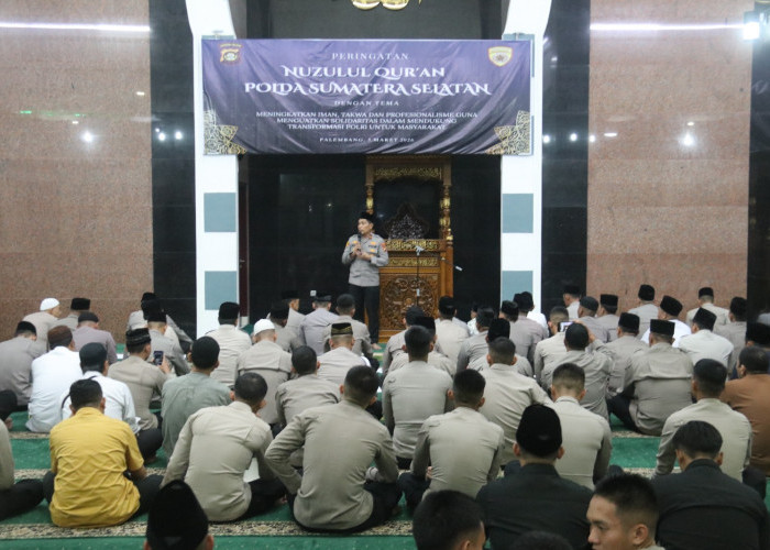Nuzulul Qur’an di Polda Sumsel, Wakapolda Tekankan Integritas dan Moral Aparat