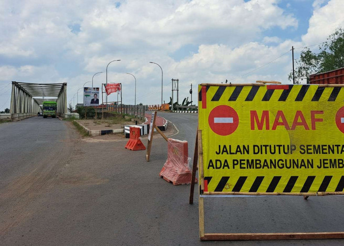 Siap-Siap, Jembatan Penghubung Jalintim Palembang - Jambi Ini Ditutup Selama 3 Bulan, Ini Penyebabnya