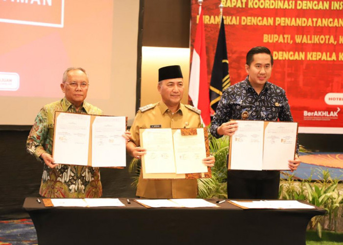 Mengenai Ini, Pj Bupati Muba Apriyadi Tandatangani MoU dengan Kakanwil Kemenkumham Sumsel