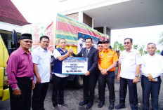 Diiringi Doa dan Empati, Bupati Muba Lepas Donasi 'Muba Peduli' untuk Korban Bencana Aceh, Padang, dan Medan