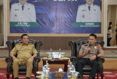 Kapolres Muba AKBP Ruri Prastowo Jalin Silaturahmi dengan Bupati di Griya Bumi Serasan Sekate
