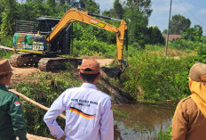 IKM Sungai Lilin Bersama Kelurahan Gotong Royong Bersihkan Bahu Jalan Padat Karya, Jalur Alternatif Kini Lebih