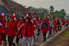 Meriahkan HUT RI Ke-81, Ratusan Warga Sukadamai Baru Ikuti Jalan Santai
