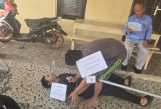 Polsek Sungai Lilin Gelar Rekonstruksi Kasus Pembunuhan, Motif Diduga Tersinggung Ucapan Korban