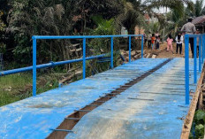 Polres Muba dan PT MBJ Bangun Jembatan Besi di Bayung Lencir, Akses Warga Kini Lebih Aman