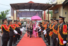Farewell Parade Kapolres Muba, AKBP Ruri Prastowo Resmi Jabat Kapolres Baru