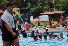Libur Lebaran Dongkrak Wisata Lokal, Waterboom Sungai Lilin Diserbu Ratusan Pengunjung