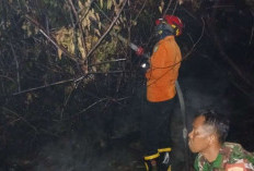 BPBD Muba Berjibaku hingga Dini Hari Padamkan Karhutbunla di Batang Hari Leko, 30 Hektare Lahan Terbakar