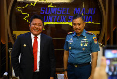 Sambut Danlanal Palembang Baru, Herman Deru Dorong Sinergi Percepat Pelabuhan Samudera Tanjung Carat