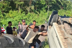 Mudik Nyaris Berujung Petaka, Avanza Terjun ke Jurang di Musi Rawas, Satu Keluarga Selamat