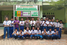 Polsek Sungai Lilin Sambangi SMP Insan Cendikia, Ajak Pelajar Jauhi Narkoba hingga Judi Online
