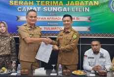 Pisah Sambut Camat Sungai Lilin, Irfan Apriadi Serahkan Tongkat Kepemimpinan kepada Yuliarto