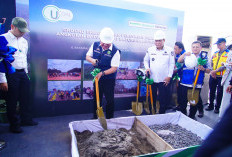 Groundbreaking Flyover Batubara di Babat Supat, Solusi Pisahkan Truk Tambang dari Jalan Umum