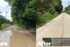 Dari Jalan Tanah ke Beton, Jalan Simpang Sari–Bandar Jaya Kini Jadi Nadi Ekonomi Baru Muba